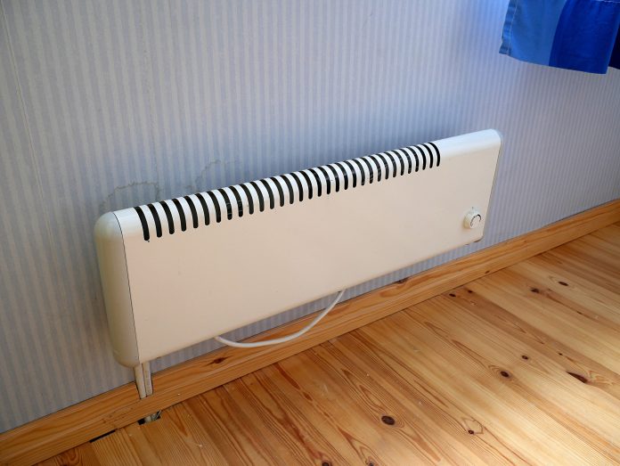 White electric radiator